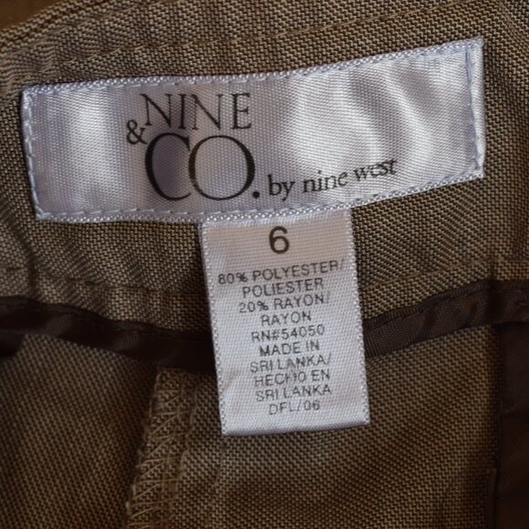 Vintage Y2K Poly/Rayon Flare Pants size 6 NINE and CO. by Nine West | 30 waist - Picture 9 of 9